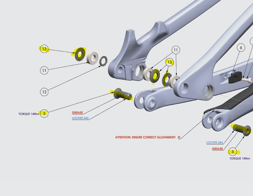 V3 Horst Link Pivot Kit